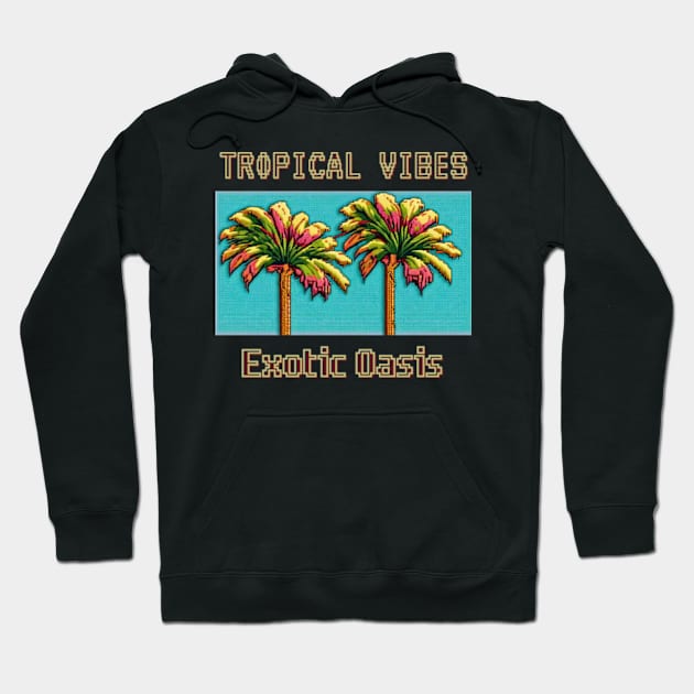 TROPICAL VIBES Exotic Oasis Hoodie by My Summer Clothes